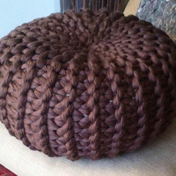 4 Knitted & Crochet Pouf Floor cushion Patterns
