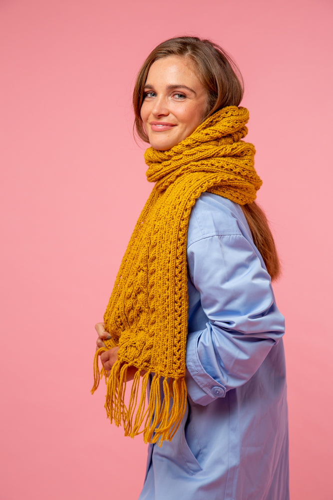 Paintbox Yarns Totally Toasty Scarf Knitting Pattern