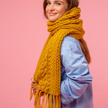 Paintbox Yarns Totally Toasty Scarf Knitting Pattern