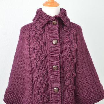 #206 Floral Top-Down Cape