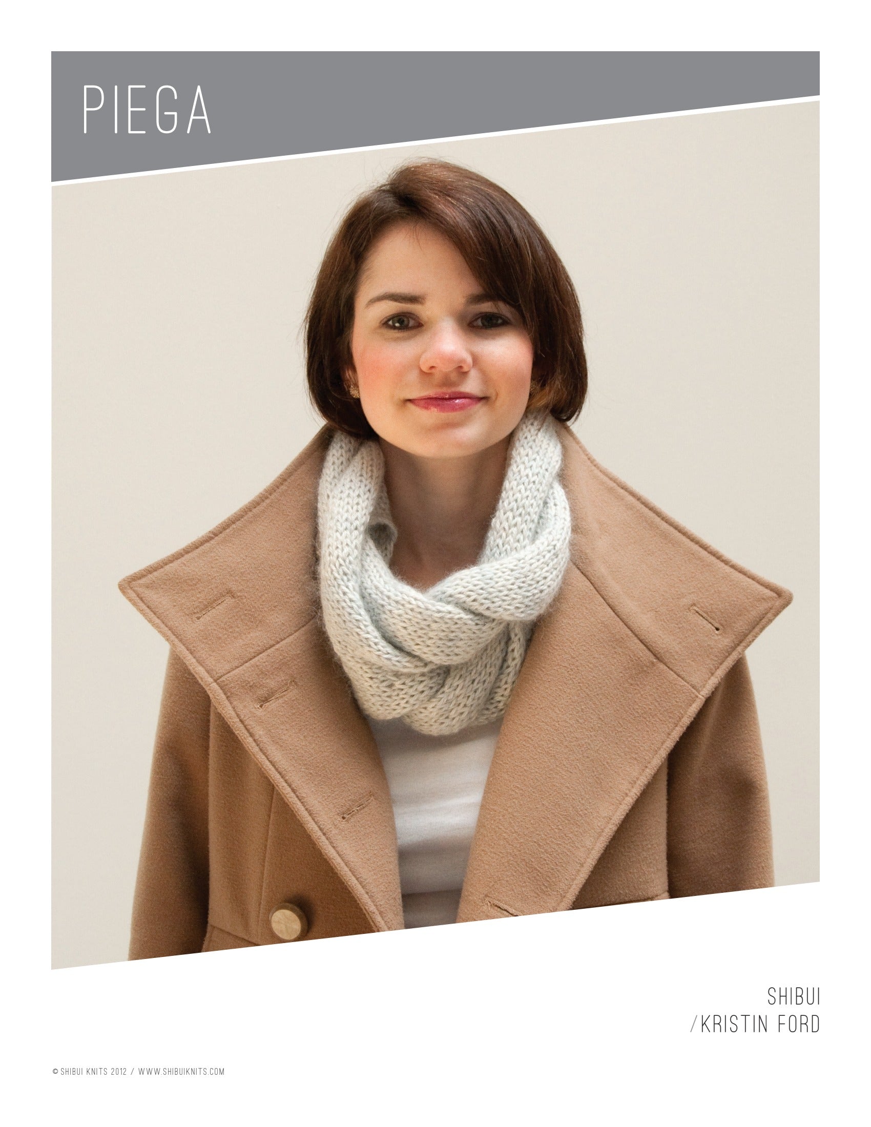 Shibui Knits Piega Cowl Knitting Pattern