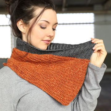 Mock Rib Cowls Knitting Pattern