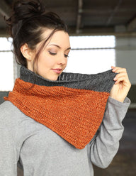 Mock Rib Cowls Knitting Pattern