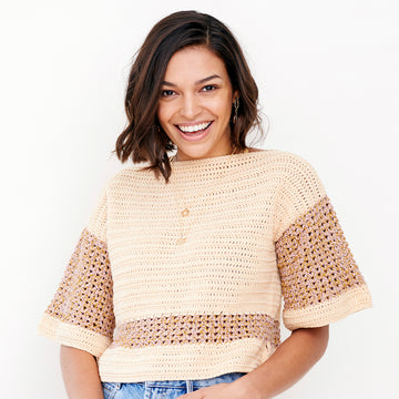 Paintbox Yarns Terramar Top Crochet Pattern
