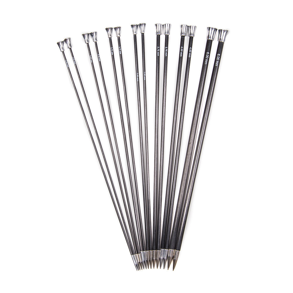 KnitPro Karbonz Single Point Needles 10"