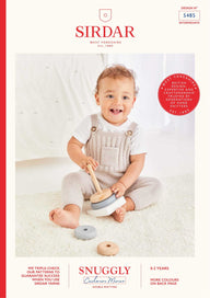 Sirdar Baby Pocket Dungarees in Snuggly Cashmere Merino (Free)