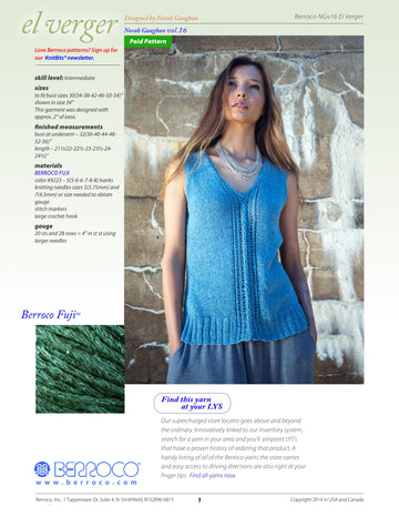 Berroco El Verger Jumper Knitting Pattern