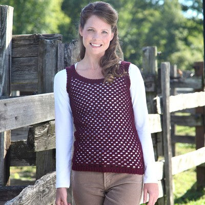 Valley Yarns Linda's Vest Crochet Pattern