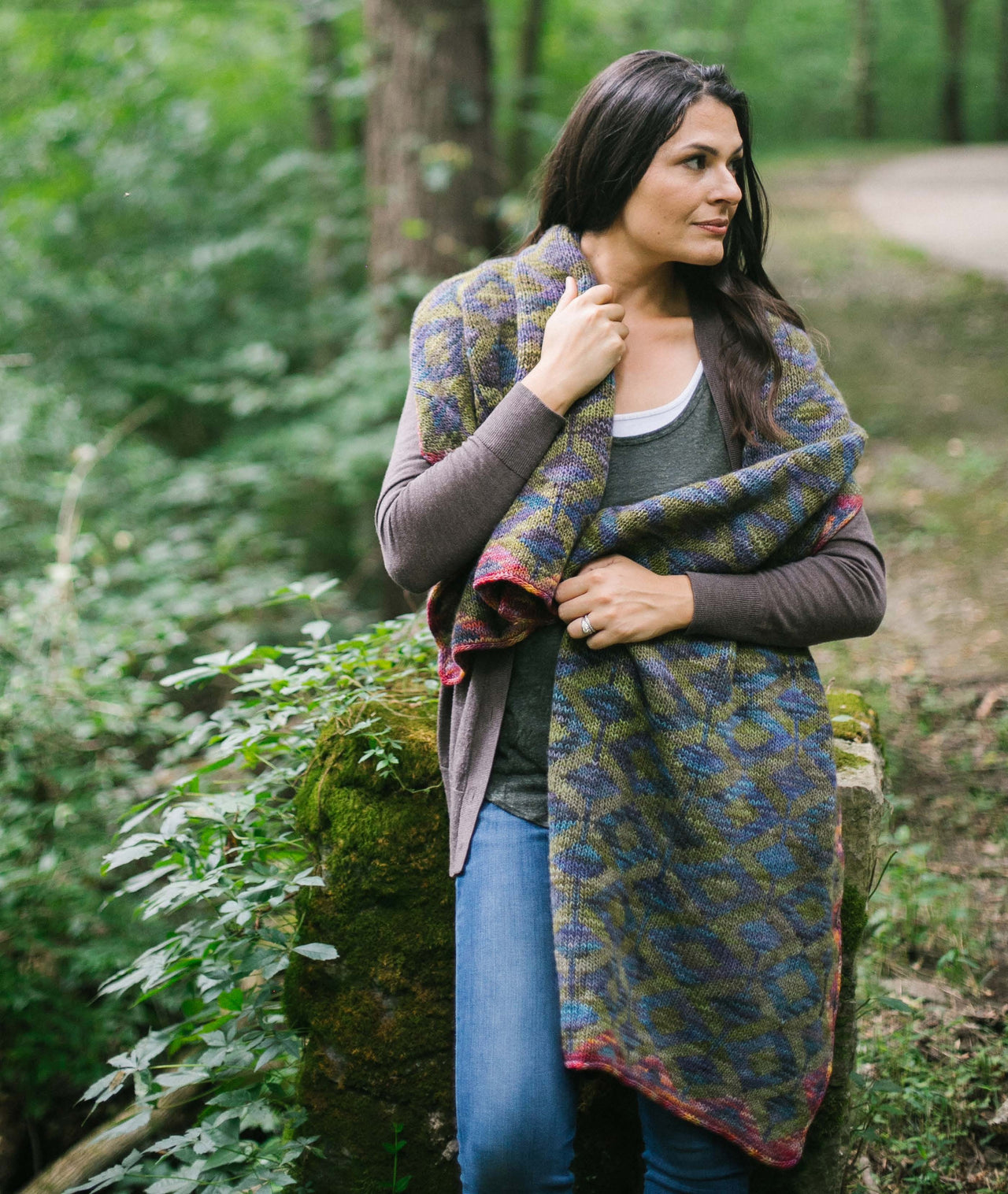 Mosaico Wrap in Malabrigo Rastita - PDF