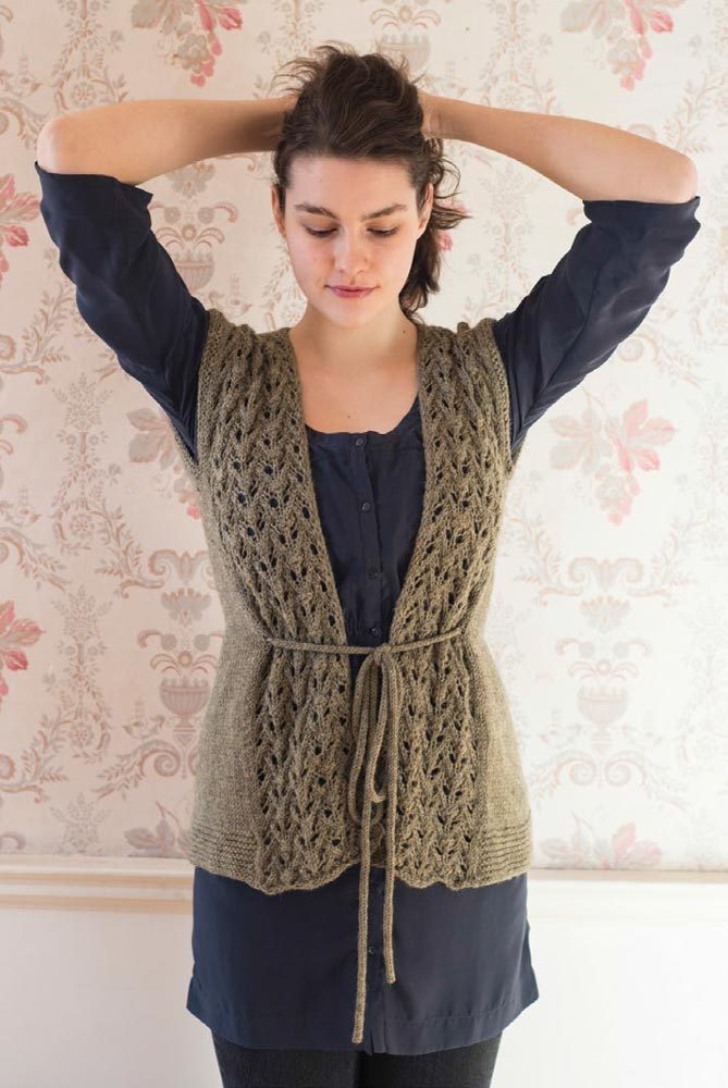 Berroco Hoehne Vest- Portfolio Waistcoat Knitting Pattern