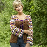 Valley Yarns Nakota Cardigan Crochet Pattern
