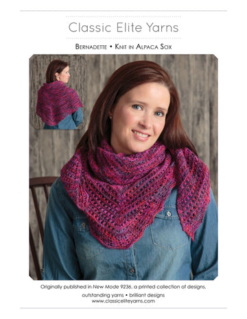 Classic Elite Yarns Bernadette Wrap Knitting Pattern