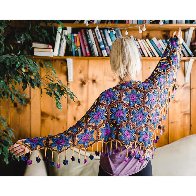 SweetGeorgia Persian Tiles Shawl Crochet Pattern