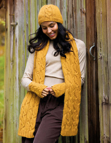 Irene Knitted Cable Accessory Set Pattern