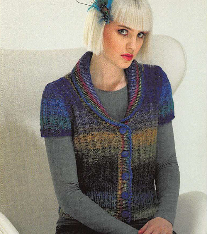 Sassy Cardigan in Noro Silk Garden - PDF