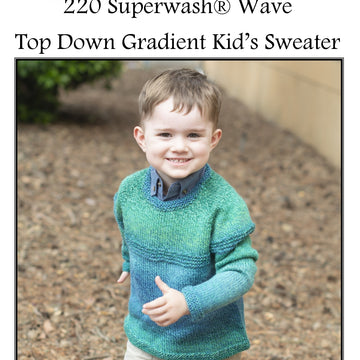 Cascade Yarns W719 Top Down Gradient Kid's Sweater (Free)