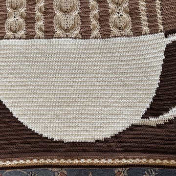 Crochet Cappuccino Throw