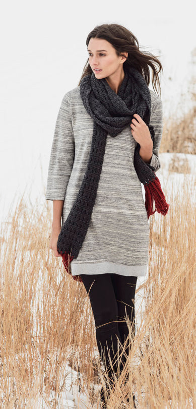 Blue Sky Fibers Silver Bay Scarf Knitting Pattern