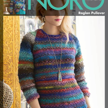 Noro Raglan Pullover Jumper Knitting Pattern