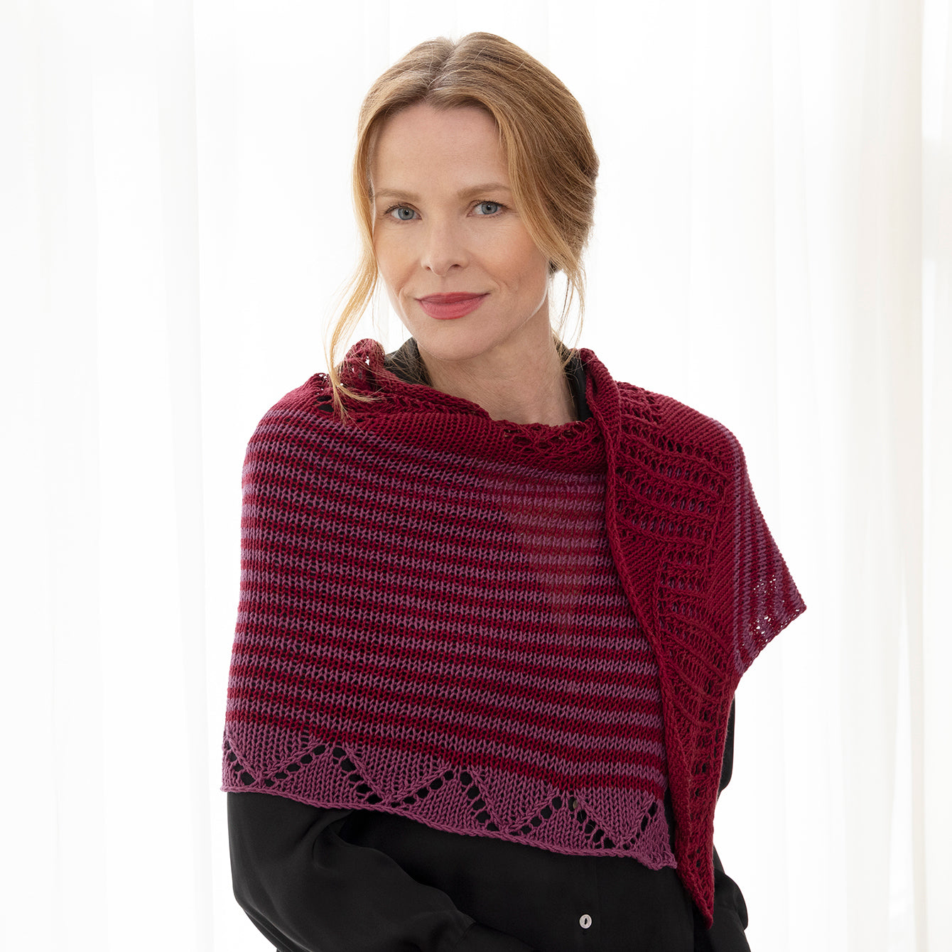 String Victoria Shawl Wrap Knitting Pattern