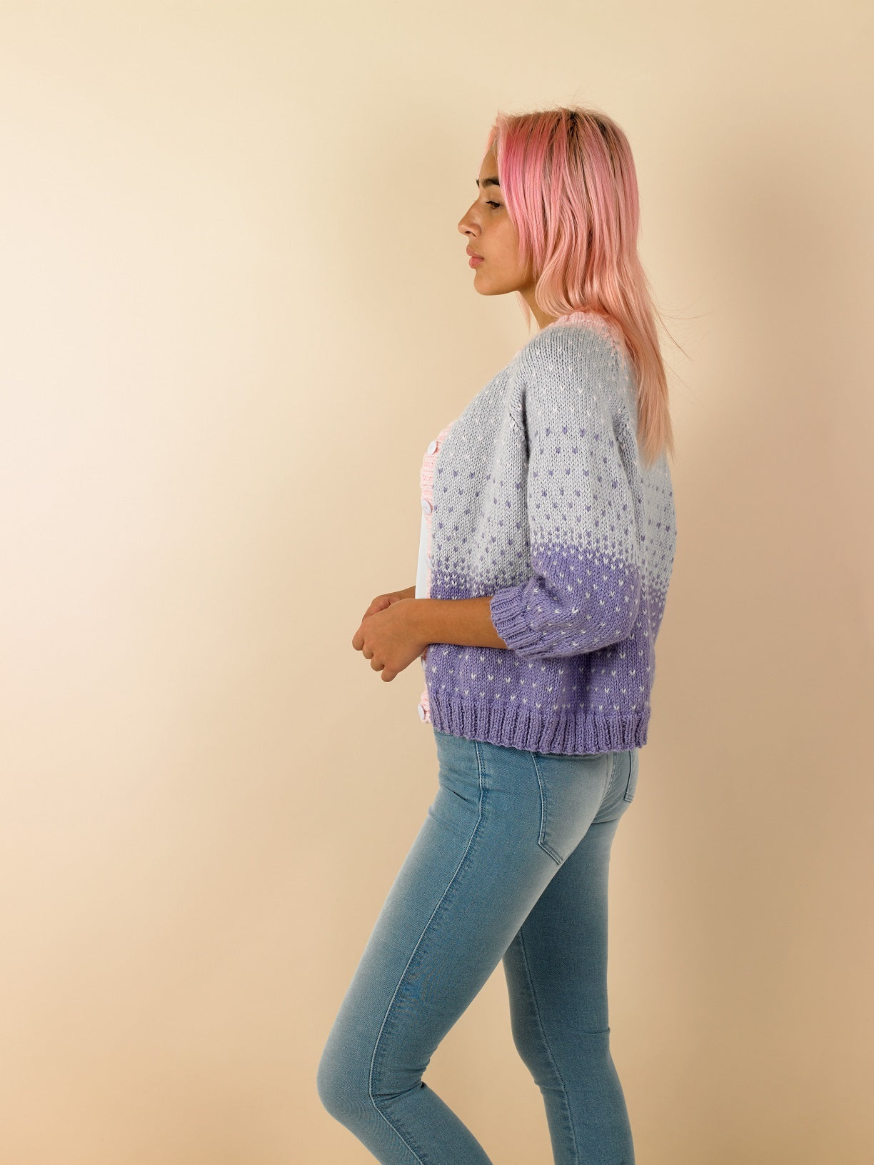 Paintbox Yarns Confetti Cardigan Knitting Pattern