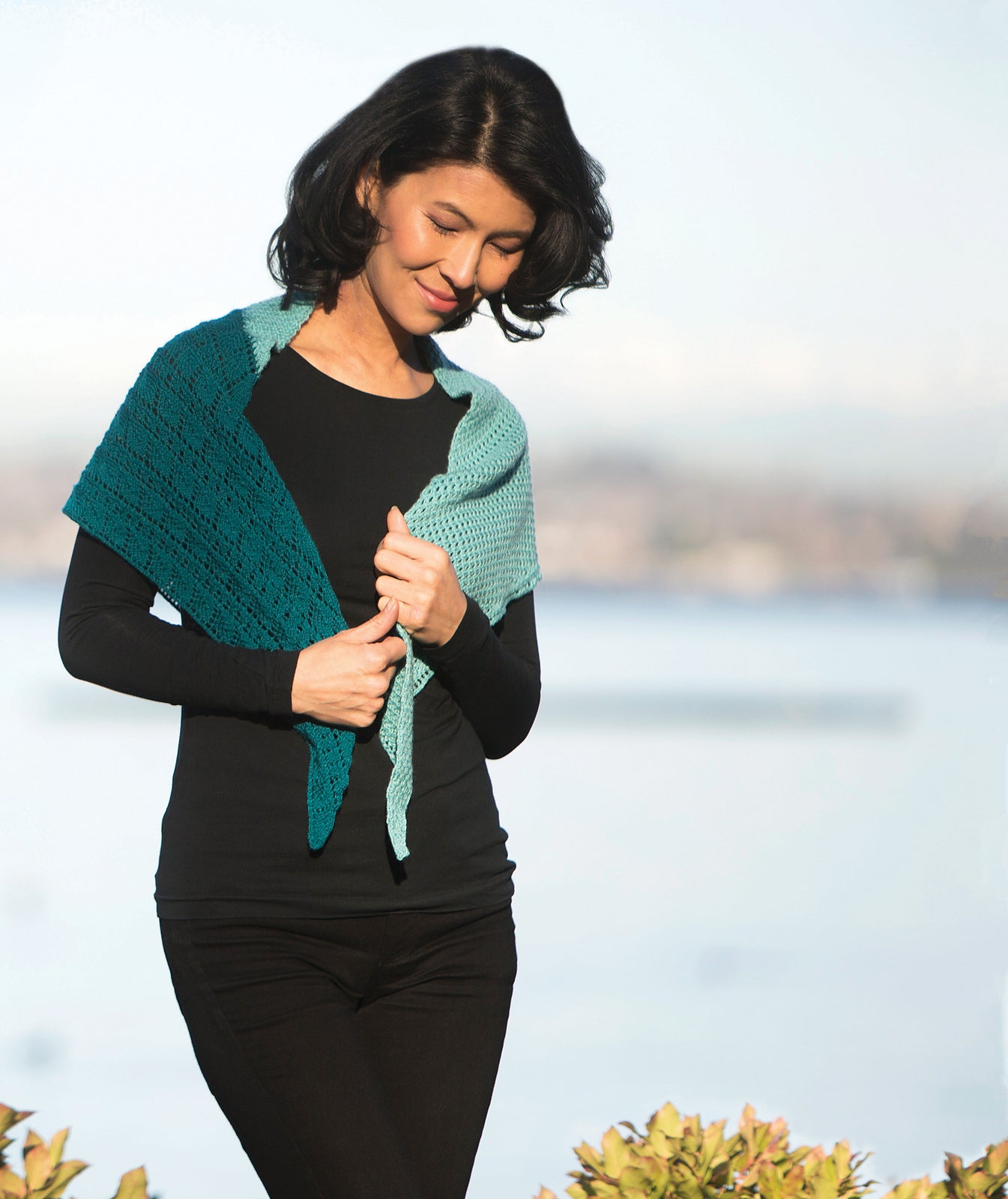 Cascade Yarns FW Heritage Napa Shawl Wrap Knitting Pattern