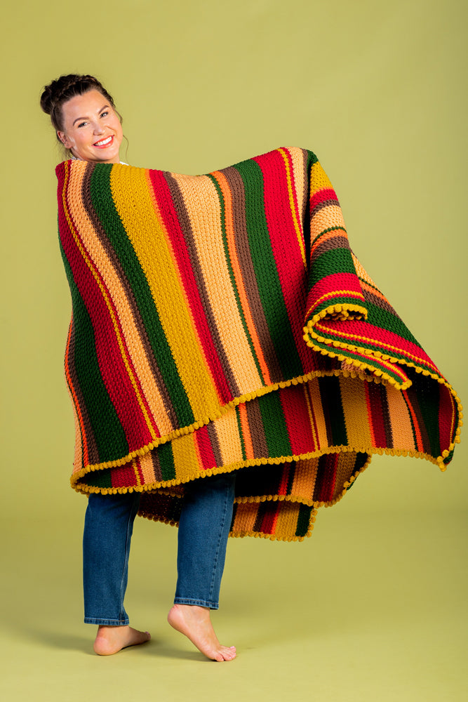 Paintbox Yarns Comfy Bobble Afghan Crochet Pattern