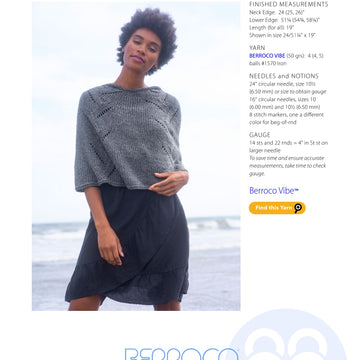 Berroco Tyria Cape Knitting Pattern