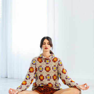 Lotus flower Granny Square Tunic /Dress