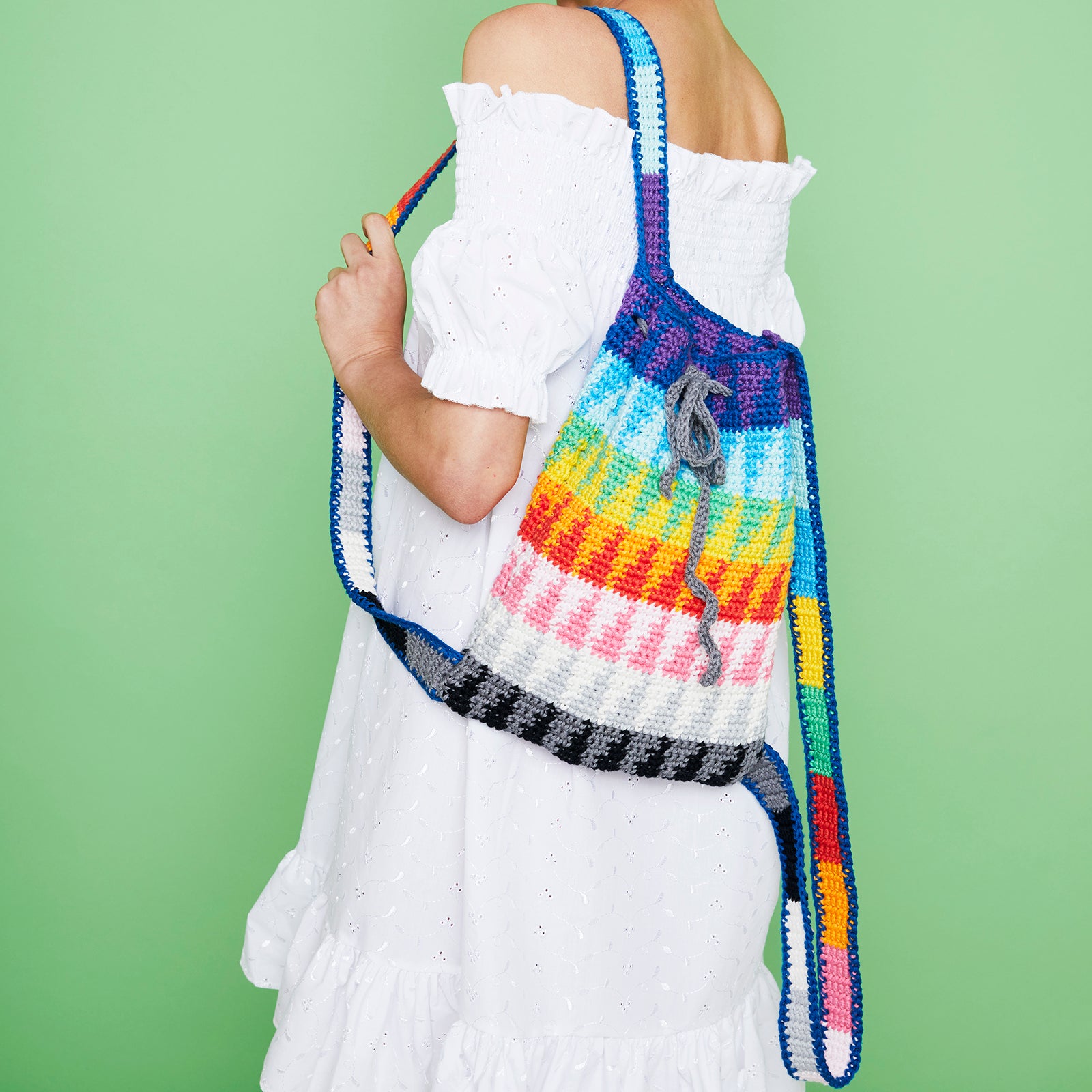 Paintbox Yarns Graphic Backpack Crochet Pattern