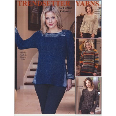 Trendsetter Yarns 5100 Pullovers Knitting Pattern