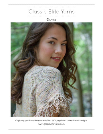 Classic Elite Yarns Daphne Jumper Knitting Pattern