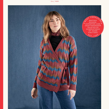 Sirdar Chevron Wrap Cardigan Knitting Pattern