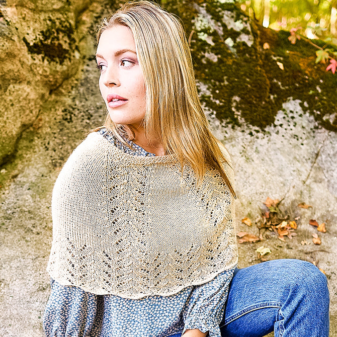 Berroco 414 Cambria Cape Knitting Pattern