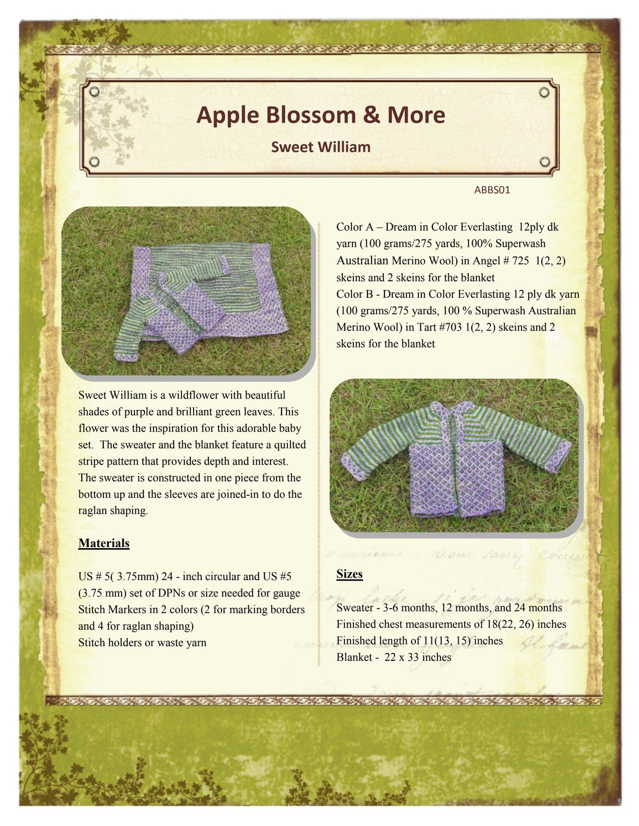 Dream in Color Sweet William PDF