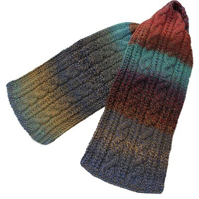 Jojoland Double Cable Scarf Knitting Pattern