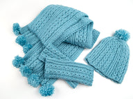 Deramores Wrist Warmers, Hat and Scarf Knitting Pattern
