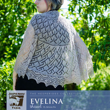Juniper Moon Farm Evelina Wrap Knitting Pattern