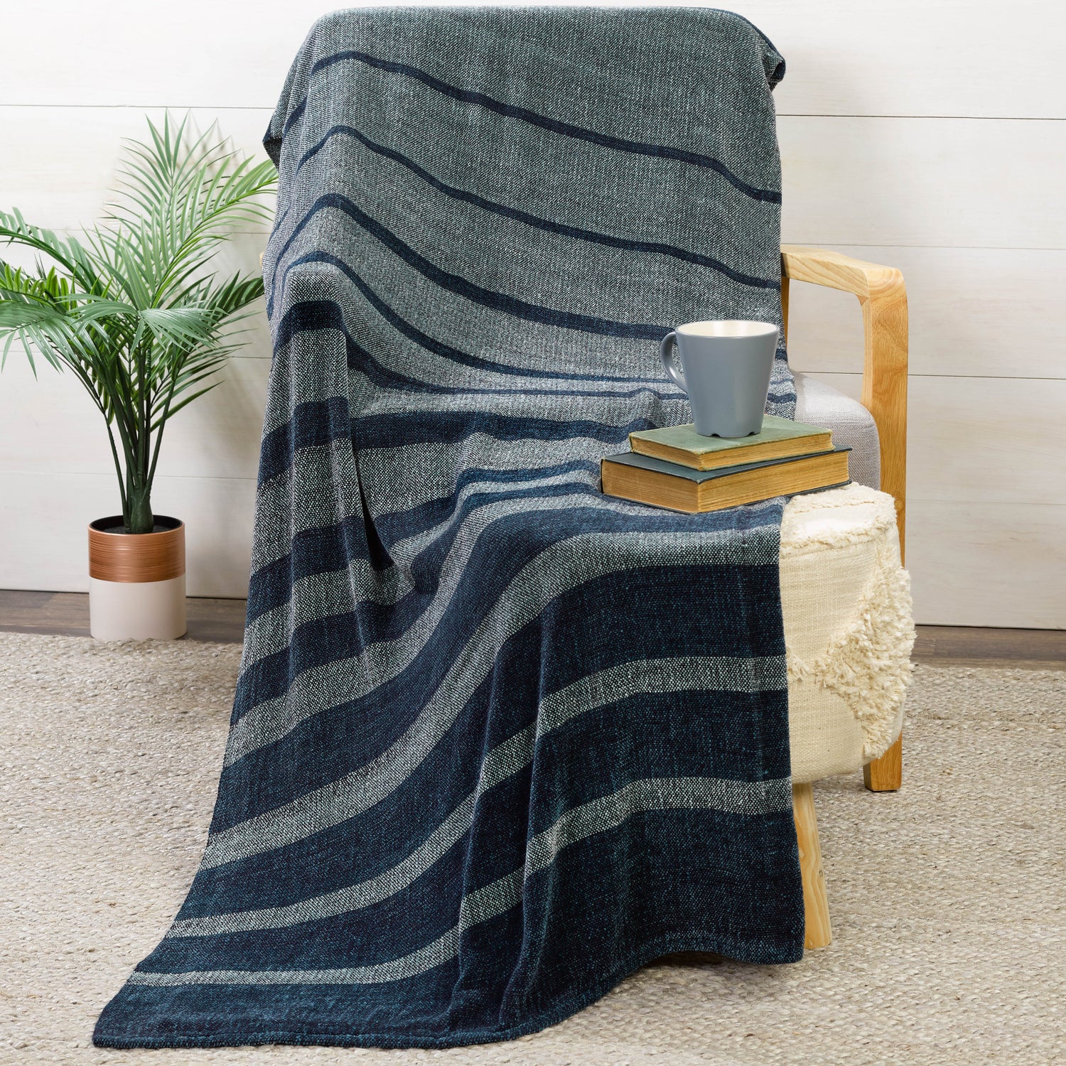 Valley Yarns #238 Ebb & Flow Double Wide Chenille Throw