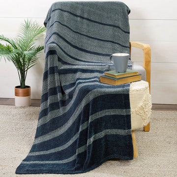 Valley Yarns #238 Ebb & Flow Double Wide Chenille Throw