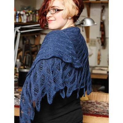Valley Yarns 40th Anniversary Mixed Tide Shawl Knitting Pattern