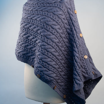 Deramores Ladies Versatile Wrap Cape Knitting Pattern