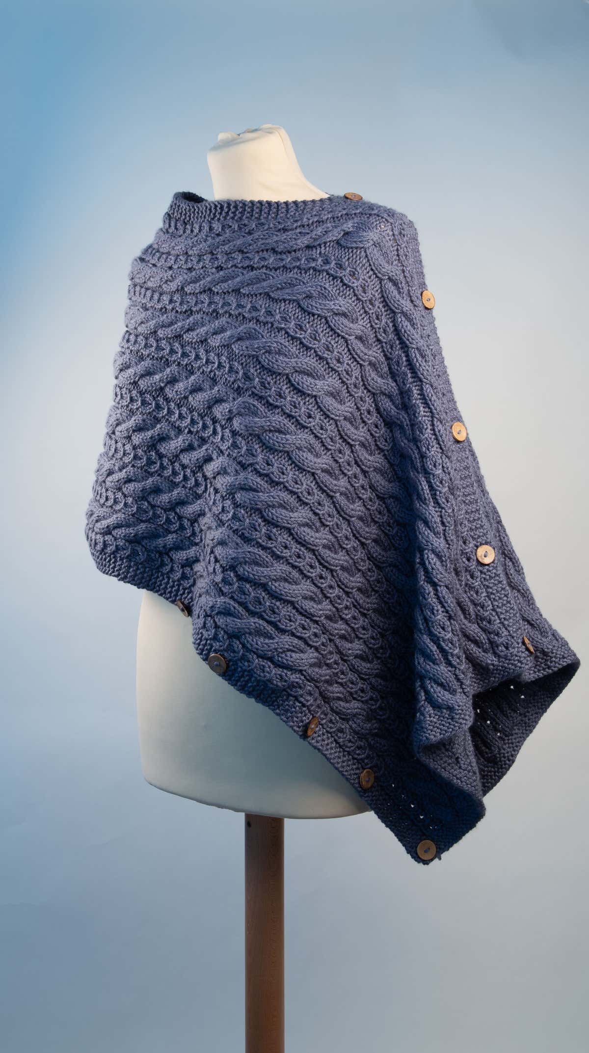 Deramores Ladies Versatile Wrap Cape Knitting Pattern