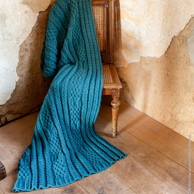 Lana Grossa Blanket Knitting Pattern