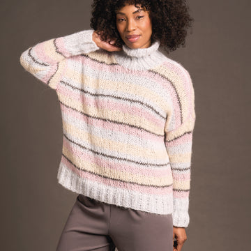 Malone In Rowan Alpaca Sparkle Jumper Knitting Pattern