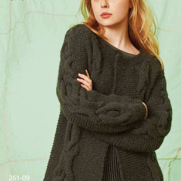 Lang Cardigan with Round Yoke Knitting Pattern
