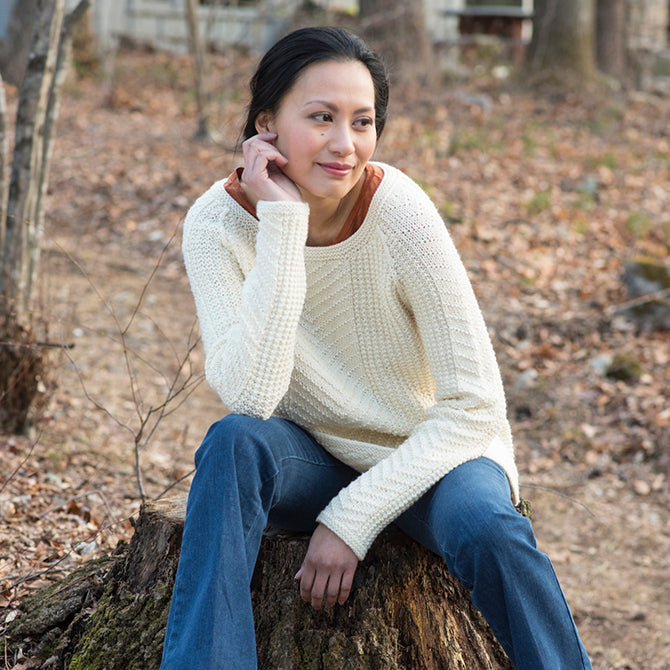 Berroco Glacial Pullover Jumper Knitting Pattern