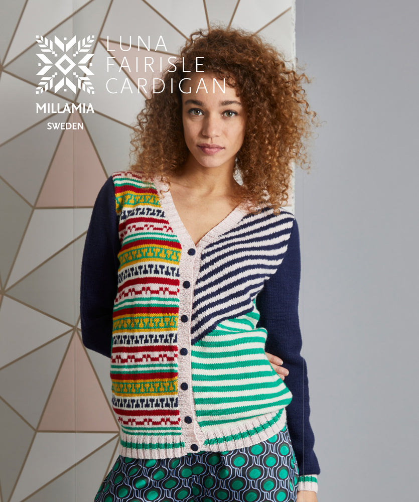 MillaMia Luna Fairisle Cardigan Knitting Pattern