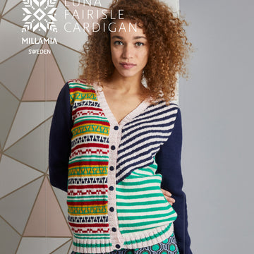 MillaMia Luna Fairisle Cardigan Knitting Pattern