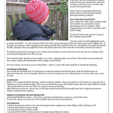Kate Atherley Cherry Fizz Hat Knitting Pattern